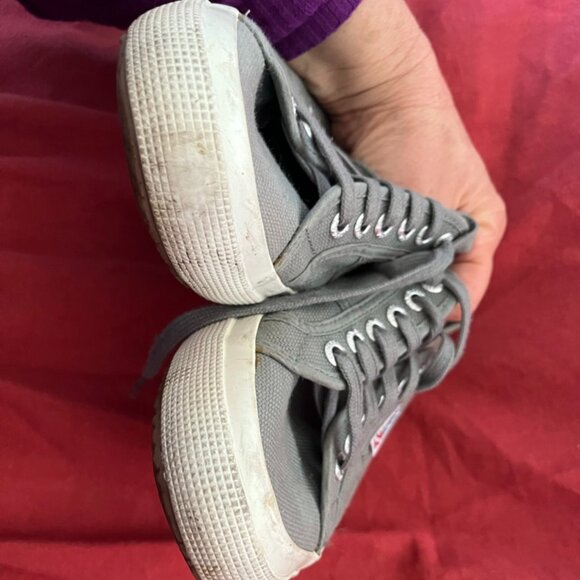 Gray Superga  Unisex Canvas Sneakers Size EU 39 - Picture 5 of 6